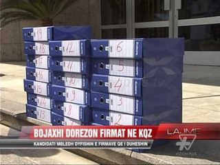 Bojaxhi dorëzon firmat në KQZ - News, Lajme - Vizion Plus