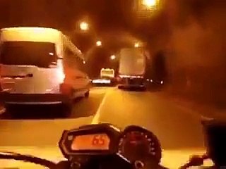 Mad Man on a Motorcycle - crazy driving