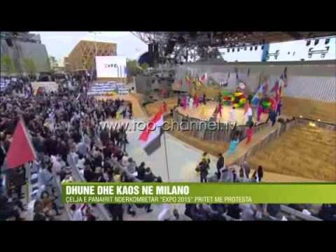 Skena lufte në Milano, protesta të dhunshme para panairit - Top Channel Albania - News - Lajme