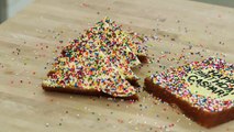How To Make FAIRY BREAD.Cake! Vanilla cake with buttercream and hundreds and thousands!