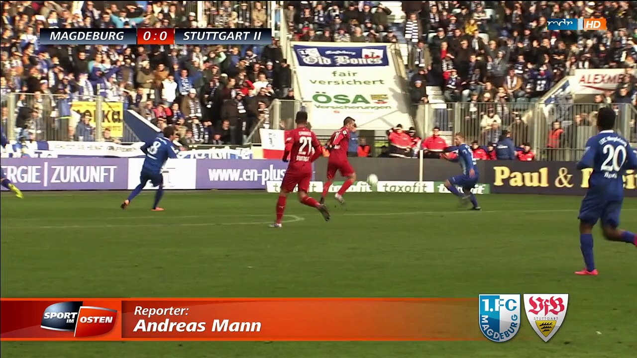 18. Spieltag 2015/2016 1. FC Magdeburg - Vfb Stuttgart II