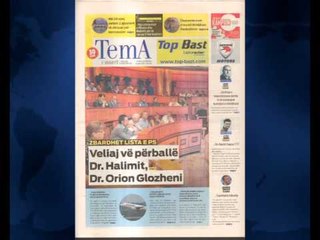 SHTYPI I DITES ME TITUJT KRYESORE TE FAQEVE TE PARA TE GAZETAVE SHQIPTARE E MARTE 5 MAJ 2015