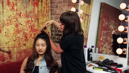 How to Pin Your Bangs Back _ Make a Little Poof