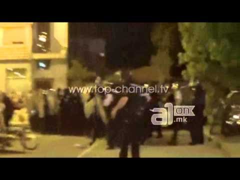 Pamje nga protesta para selisë së qeverisë në Shkup - Top Channel Albania - News - Lajme