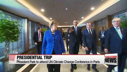 President Park leaves for Paris to attend climate conference