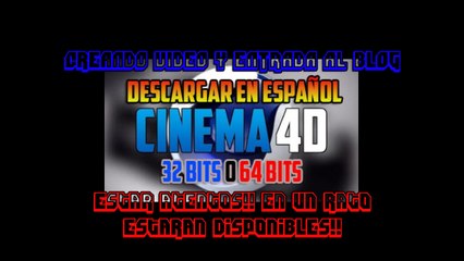 Programa - CINEMA 4D - como descargarlo en español portable.