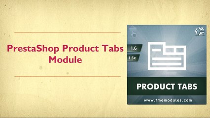 PrestaShop Extra Tabs - Extra Information Module