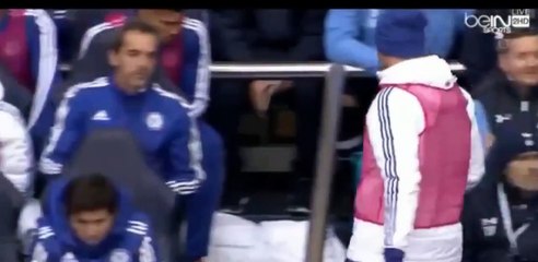 Diego Costa Throw his Shirt on Jose mourinho in Match Chelsea Vs Tottenham (online-video-cutter.com)