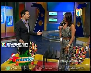 Mabel Henriquez y Roberto Angel Salcedo bailando merengue juntos