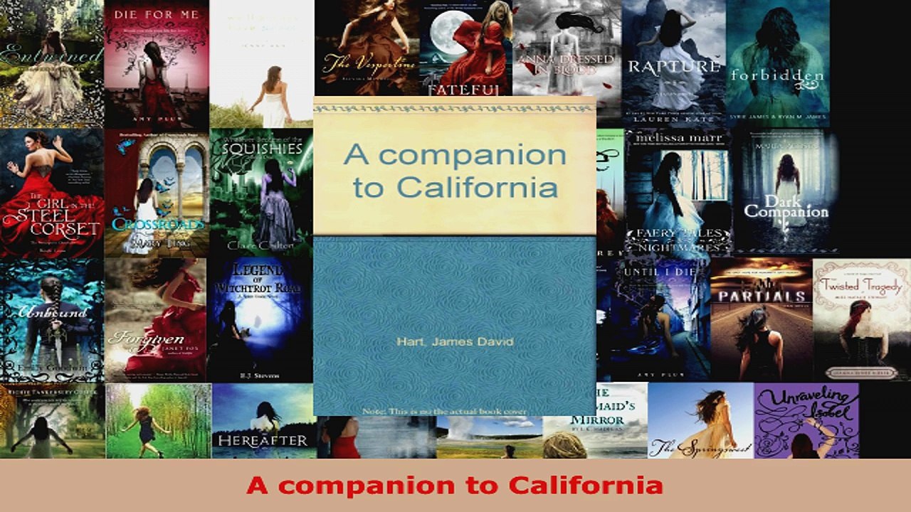 Read  A companion to California Ebook Free