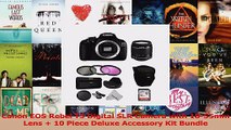 HOT SALE  Canon EOS Rebel T5 Digital SLR Camera with 1855mm Lens  10 Piece Deluxe Accessory Kit