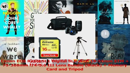 Tải video: BEST SALE  Canon EOS Rebel SL1 Digital SLR with 1855mm STM  75300mm f456 III Lens Bundle