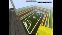 Türkçe Minecraft Sports Games 1 (Spor Oyunları) Futbol Sahası Yapimi Part 2 - Mavi Oynuyor