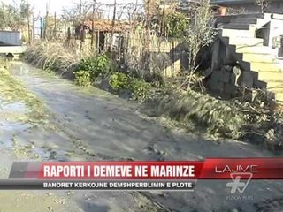 Raporti i dëmeve në Marinzë - News, Lajme - Vizion Plus