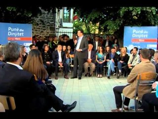 BASHA VIJON TAKIMET NE ELBASAN DHE KORÇE DUKE PREMTUAR ME SHUME PUNESIM LAJM