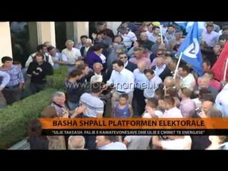 Basha shpall platformën elektorale - Top Channel Albania - News - Lajme