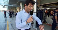 Mark Webber tours - Red Bull garage