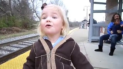 Looking train for first time !!!