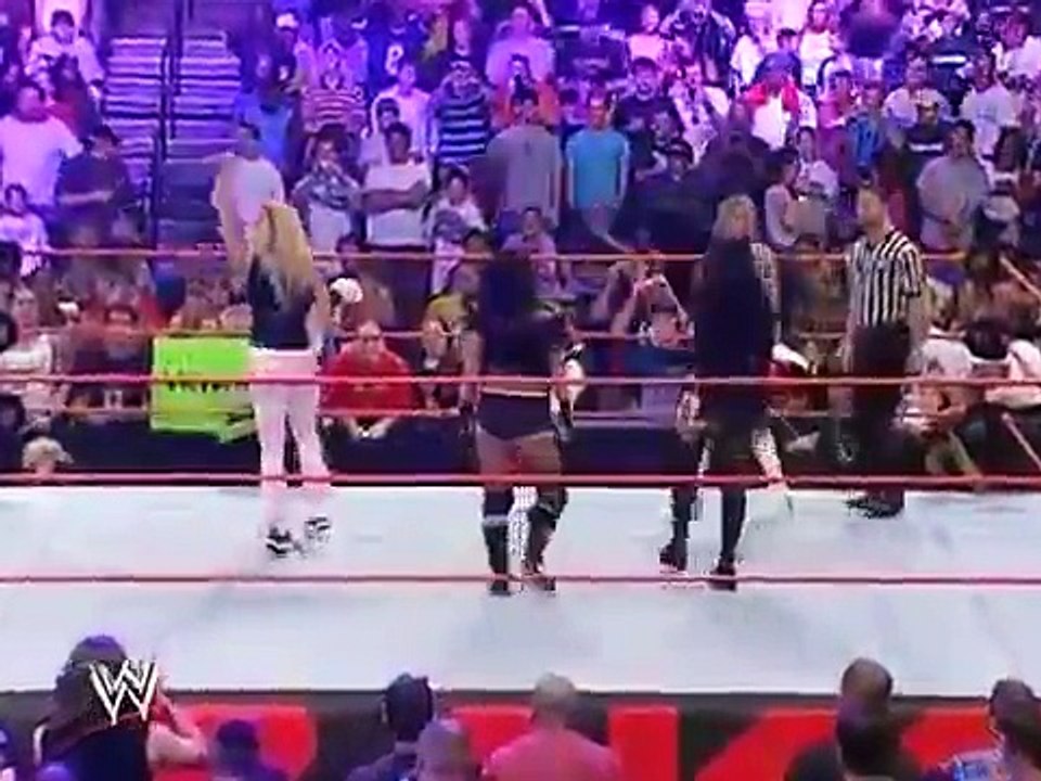 Trish Stratus and Ashley vs Victoria, Candice Michelle and Torrie Wilson show