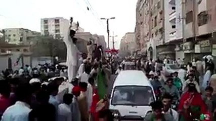 Out side Kakri Ground Lyari After Imran Khan Left