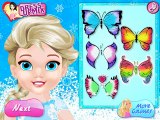 Baby Elsa Butterfly Face Art - girls games - Madchen spiele - deutsch kinder spiele - (GGT)