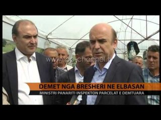 Dëmet nga breshëri në Elbasan - Top Channel Albania - News - Lajme