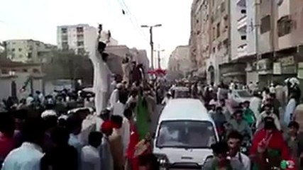 Out side Kakri Ground Lyari After Imran Khan Left