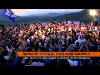 Basha në Lezhë: Më 21 qershor refuzoni mjerimin - Top Channel Albania - News - Lajme