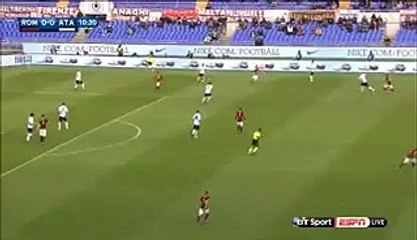 Edin Dzeko Fantastic Long Range Shot - Roma v. Atalanta 29.11.2015 HD