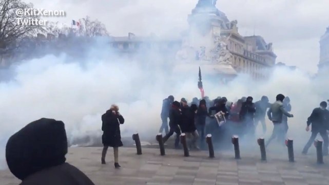 Des affrontements place de la République à Paris