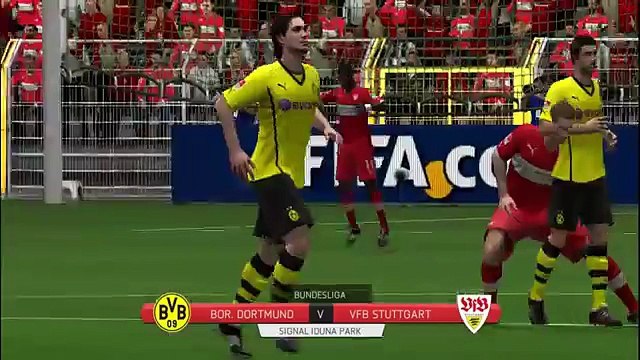 Gonzalo Castro goal - Borussia Dortmund vs VfB Stuttgart 1-0 Bundesliga 201516