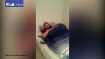 Girlfriend incredibly sleeps through 'wall shaking' snoring