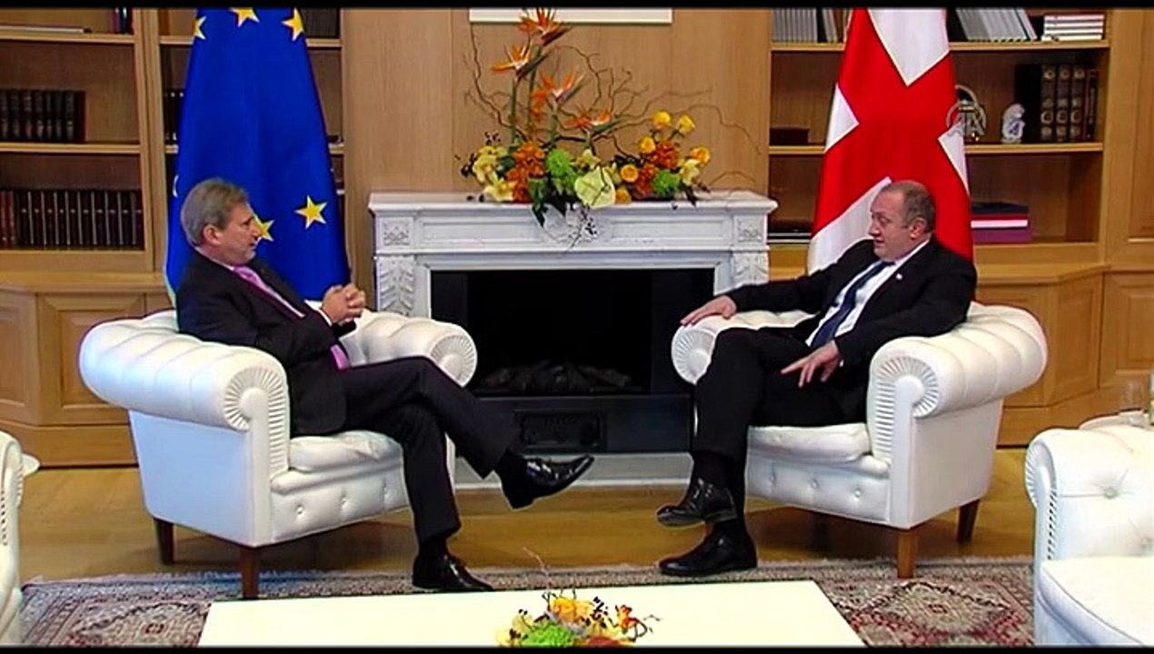 European Commissioner Johannes Hahn in Georgia