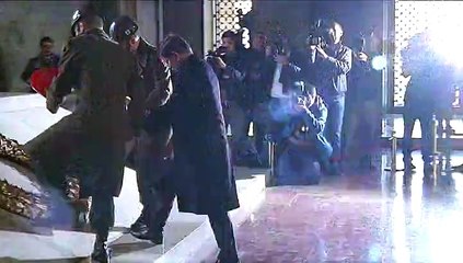 Turkey’s Prime Minister Ahmet Davutoglu and 64th Cabinet visit Anitkabir