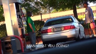 Pouring Gas On People! Suicide Prank IN THE HOOD Gasoline Spill Prank On Cars