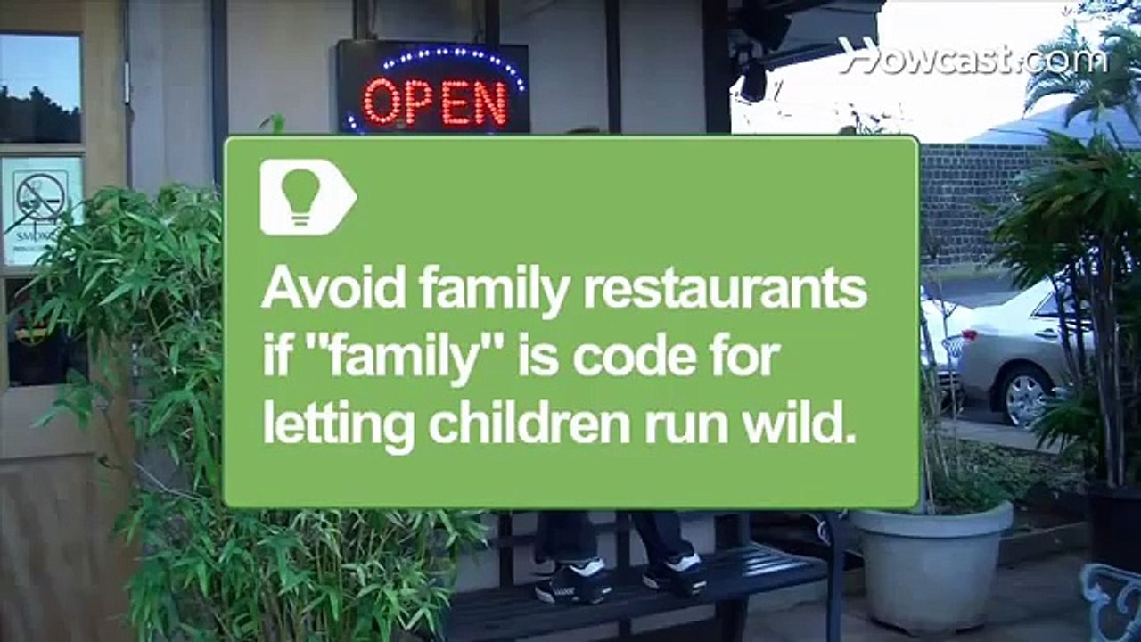 Guide to good restaurant etiquette when dining out with kids