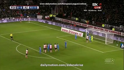 1-0 Derrick Luckassen Incredible Own Goal HD - PSV Eindhoven - AZ Alkmaar 29.11.2015