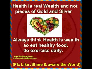 Health is real Wealth