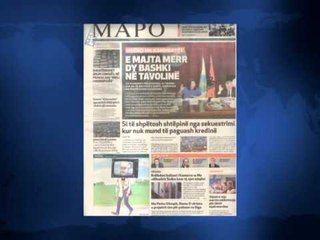 SHTYPI I DITES ME TITUJT KRYESORE TE FAQEVE TE PARA TE GAZETAVE SHQIPTARE E MARTE 2 QERSHOR 2015