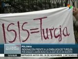 Protestan en Polonia contra actividad militar de Turquía en Siria
