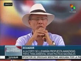 Ecuador propondrá nuevas políticas energéticas en la COP21