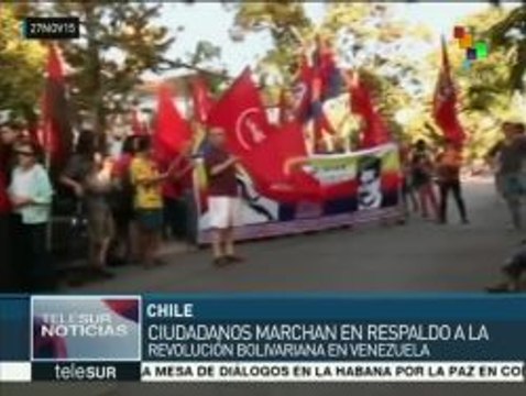 Repudian en Chile injerencias extranjeras contra Venezuela
