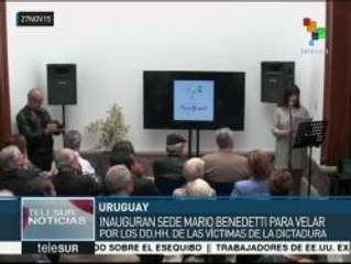 Uruguay: inauguran nueva sede de la Fundación Mario Benedetti