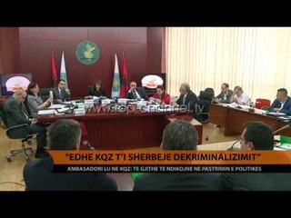 Ambasadori Lu: Edhe KQZ t'i shërbejë dekriminalizimit - Top Channel Albania - News - Lajme