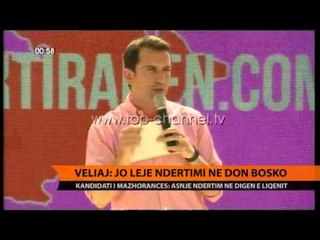 Veliaj: Jo leje ndërtimi ne Don Bosko - Top Channel Albania - News - Lajme