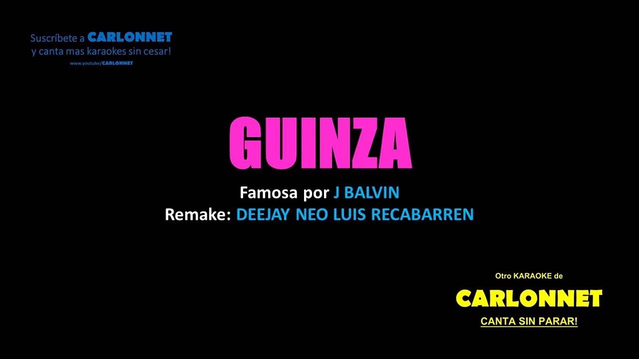 Ginza   J Balvin (karaoke)