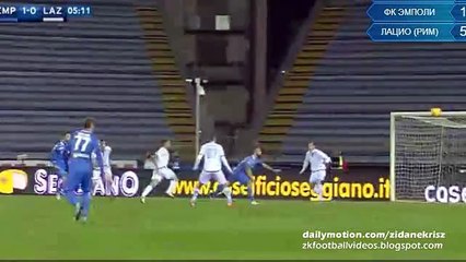 1-0 Lorenzo Tonelli Amazing Goal - Empoli v. Lazio 29.11.2015 HD