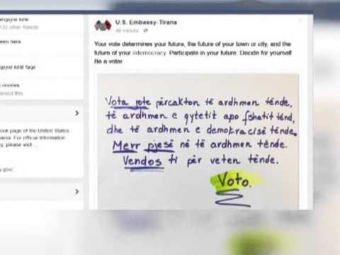 AMBASADA E SHBA APEL PER ZGJEDHJET, “MERRNI PJESE,VENDOSNI PER TE ARDHMEN TUAJ” LAJM