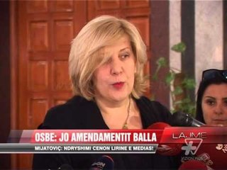 OSBE: Jo amendamentit Balla - News, Lajme - Vizion Plus