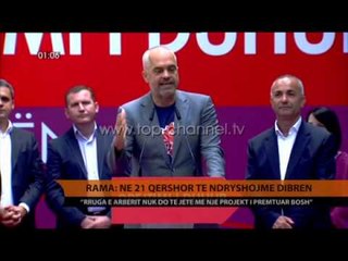 Rama: Në 21 Qershor të ndryshojmë Dibrën - Top Channel Albania - News - Lajme